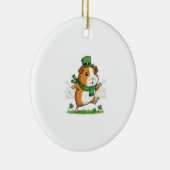 Dansende Cavia Kabouter St.Patrick's Dag Keramisch Ornament (Rechts)