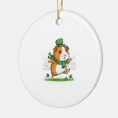Dansende Cavia Kabouter St.Patrick's Dag Keramisch Ornament (Links)