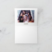 Dansende champagne-glazen kleur hartelijk dank bedankkaart (Binnen)