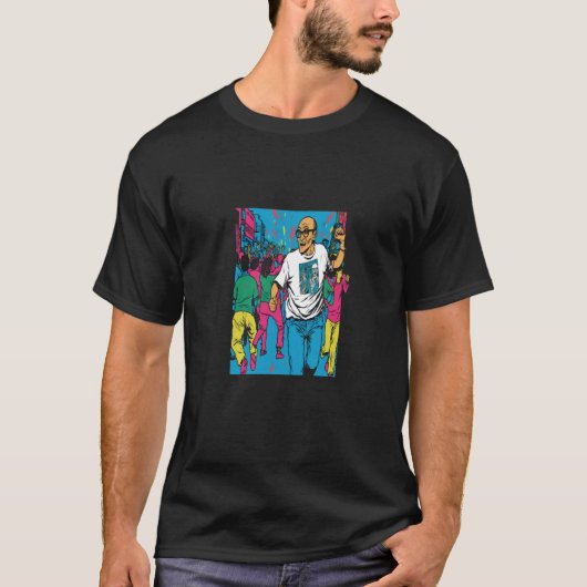 Dansende Champion Dad Retro Pop Dancer Dad 1 T-shirt (Voorkant)