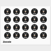 Dansende choreografie dansdocent ronde sticker (Vel)