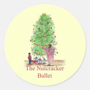 Dansende Clara Nutkraker t - shirts & Gifts Ronde Sticker