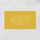 Dansende Coach Docent Choreograaf Elegant Visitekaartje (Achterkant)