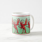 Dansende Crawfish-kerstMok Koffiemok (Voorkant rechts)