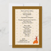 Dansende Crawfish Pilgrims Cajun Happy Thanksgivin Kaart (Achterkant)