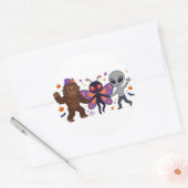 Dansende Cryptiden — Mooie Halloween Sticker Set (Envelop)