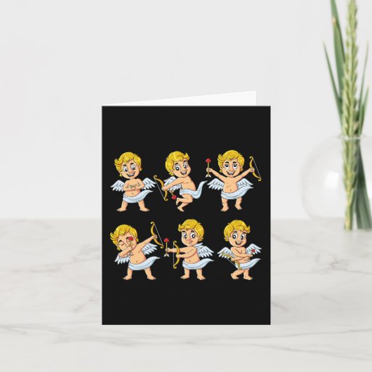 Dansende Cupids Dance Challenge Valentijnsdag Boys Kaart (Voorkant)
