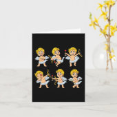 Dansende Cupids Dance Challenge Valentijnsdag Boys Kaart (Gele Bloem)