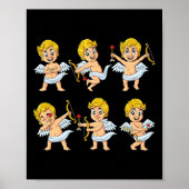 Dansende Cupids Dance Challenge Valentijnsdag Boys Poster (Voorkant)