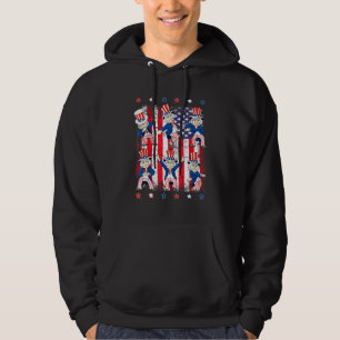 Dansende dabbing oom Sam 4 juli jongens meisjes K Hoodie