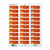 Dansende Dachshund Adresetiketten Etiket (Full Sheet)