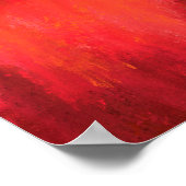 Dansende Dame in het Rood - Abstract Origineel Sch Poster (Hoek)