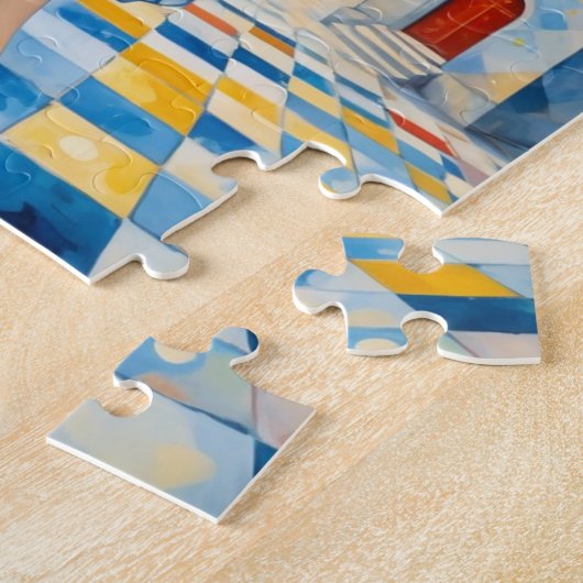 Dansende dame met rood haar legpuzzel (Zijkant)