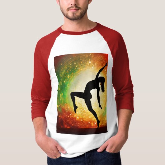 Dansende dame. t-shirt (Voorkant)