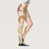 Dansende dames, luipaarden patroon. leggings (Rechts)