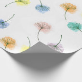 Dansende Dandelions | Waterverf Floral Pattern Cadeaupapier (Hoek)