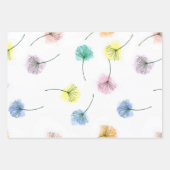 Dansende Dandelions | Waterverf Floral Pattern Inpakpapier Vel (Voorkant)