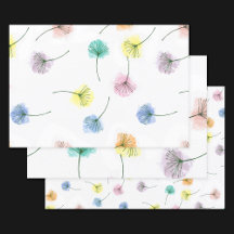 Dansende Dandelions | Waterverf Floral Pattern