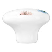 Dansende Dandelions | Waterverf Floral Pattern Keramische Knop (Zijkant)