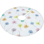 Dansende Dandelions | Waterverf Floral Pattern Kerstboom Rok (Gekanteld)
