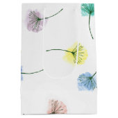 Dansende Dandelions | Waterverf Floral Pattern Medium Cadeauzakje (Achterkant)