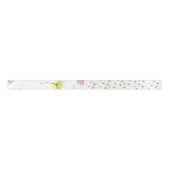 Dansende Dandelions | Waterverf Floral Pattern Satijnen Lint (Voorkant)