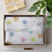 Dansende Dandelions | Waterverf Floral Pattern Tissuepapier (Geschenk)
