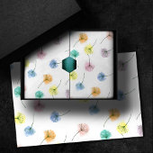 Dansende Dandelions | Waterverf Floral Pattern Tissuepapier