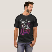 Dansende Danser Gewoon Een Meisje Dat Van Dansen H T-shirt (Voorkant volledig)