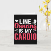 Dansende danslijn dansen is mijn cardio kaart (Gele Bloem)