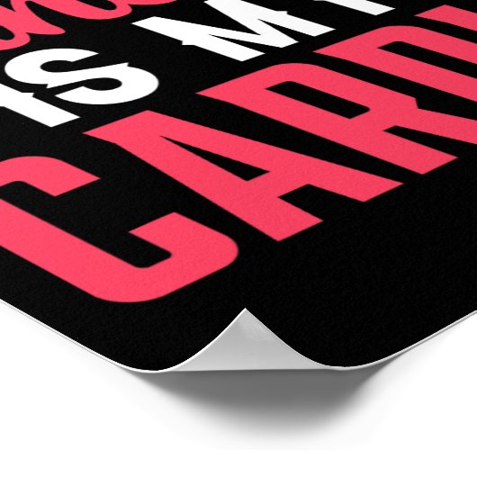 Dansende danslijn dansen is mijn cardio poster (Hoek)