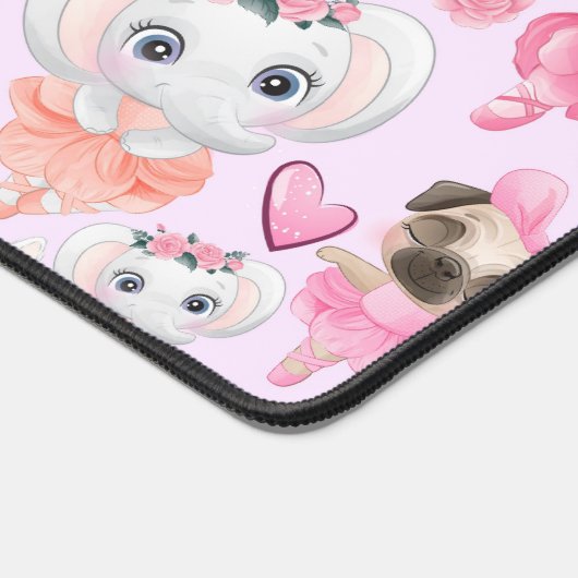 Dansende dieren bureaumat (Hoek)