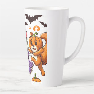 Dansende dieren in Halloween kostuums Latte Mok