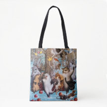 Dansende Dieren Partij in de Canvas tas Bossen