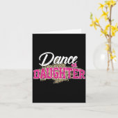 Dansende dochter luipaard grappig dansende dochter kaart (Gele Bloem)