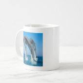 dansende dolfijnen koffiemok (Voorkant links)