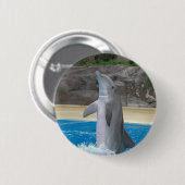 Dansende Dolphin Button (Voorkant /achterkant)