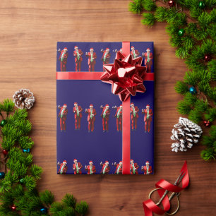 Dansende Donald Trump Kerstmis MAGA Cadeaupapier
