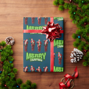 Dansende Donald Trump MAGA Kerst Cadeaupapier