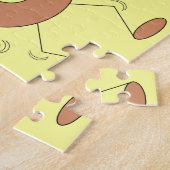 Dansende donuts geel legpuzzel (Zijkant)