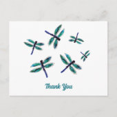 Dansende Dragonfly Dank je Briefkaart (Voorkant)