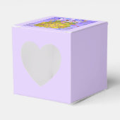 Dansende eekhoorns op taart verjaardag bedankdoosjes (Voorkant Zijde)