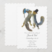 Dansende eekhoorntjes Weddenschap Kaart (Voorkant / Achterkant)