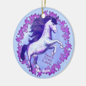 Dansende Eenhoorn Keramisch Ornament (Links)