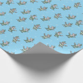 dansende elf cadeaupapier (Hoek)