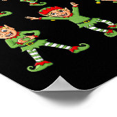 Dansende Elf Dance Challenge Boys Girls Kinder Pas Poster (Hoek)