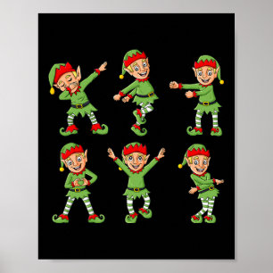 Dansende Elf Dance Challenge Boys Girls Kinder Pas Poster