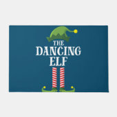 Dansende Elf Matching Family Group kerstparty Deurmat (Voorkant)