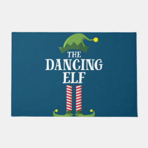 Dansende Elf Matching Family Group kerstparty Deurmat