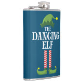 Dansende Elf Matching Family Group kerstparty Heupfles (Rechts)